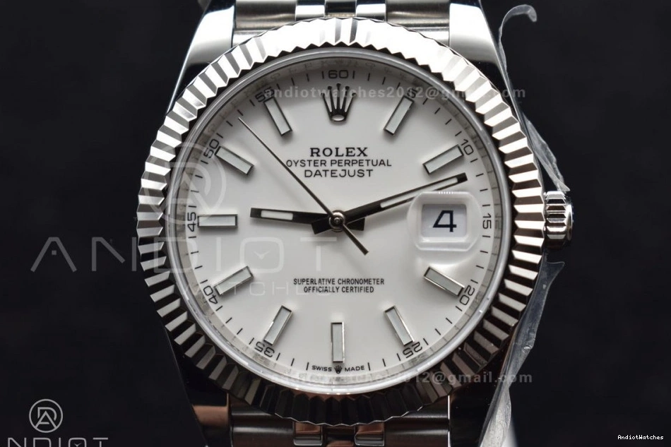 SA Chic 126334 41 Steel 1:1 Stick Jubilee Bracelet on 645 904L White Dial DateJust DIWF Best Edition 1010